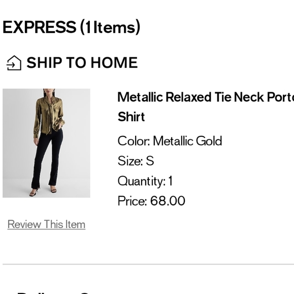 Express Gold Metallic blouse S new - Picture 16 of 16
